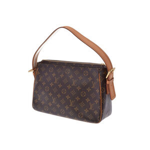 Louis Vuitton Leather Viva Brown Cite Monogram Bag Shoulder